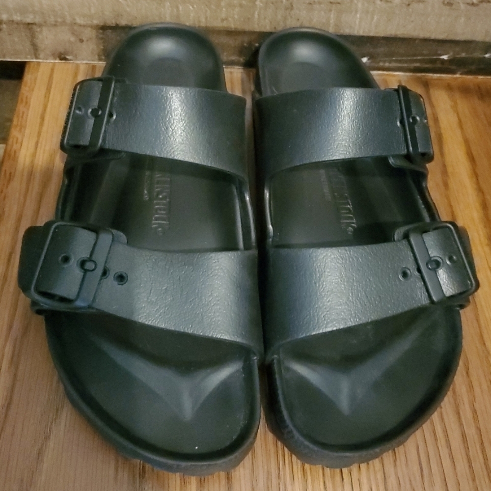 Birkenstock Arizona Essentials EVA Unisex Sandals Black Sz 39 US M 6.5 W 8.5 EUC - Picture 14 of 14